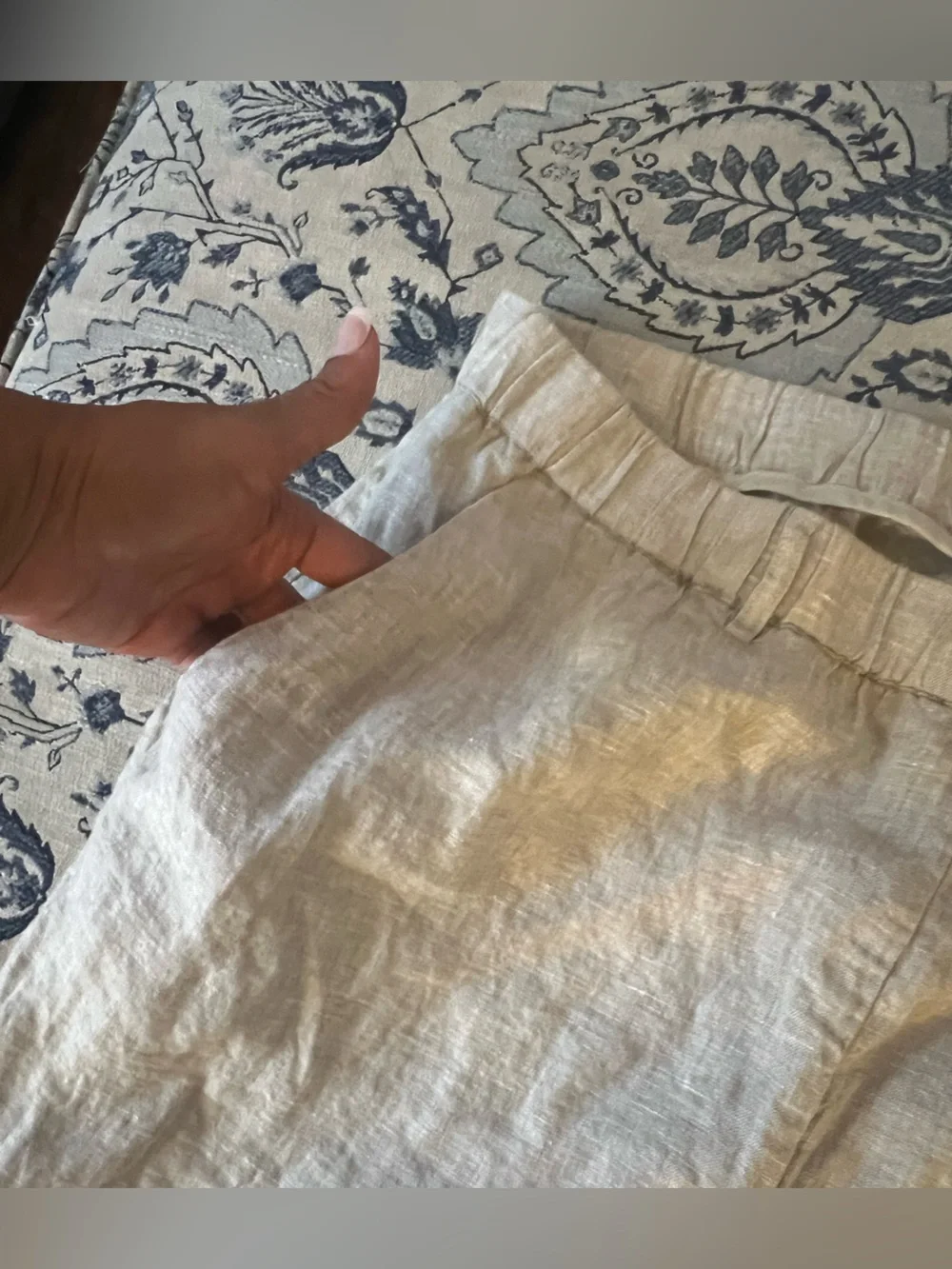 Quince 100% European Oatmeal Linen Pants size XL